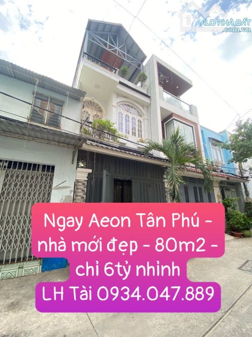 Nhà mới đẹp vào ở ngay - sát mặt tiền - 80m2 chỉ 6 tỷ nhỉnh - 1