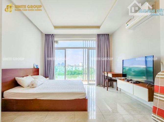 STUDIO BANCON view sông full nội thất gần ĐH UFM , cầu Tân Thuận