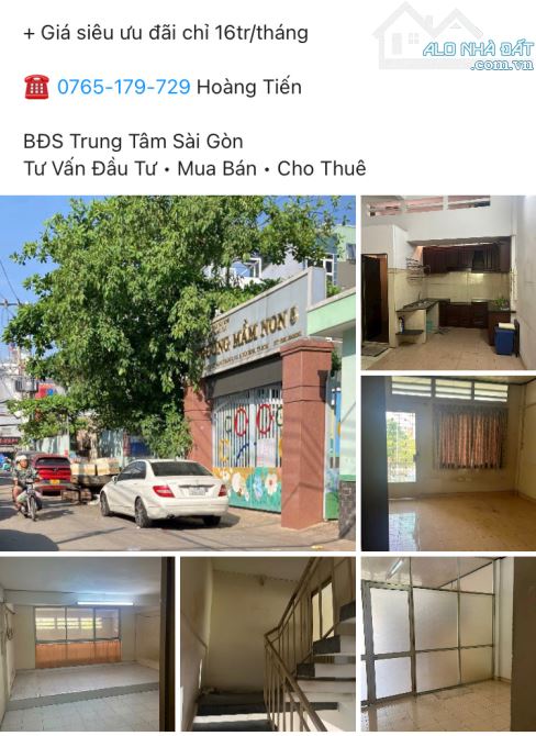 Cho Thuê Nhà Cách Mạng Tháng Tám 3 Tầng 4x13 Hẻm Ôtô Sát Mặt Tiền CMT8 - Phạm Văn Hai 16Tr