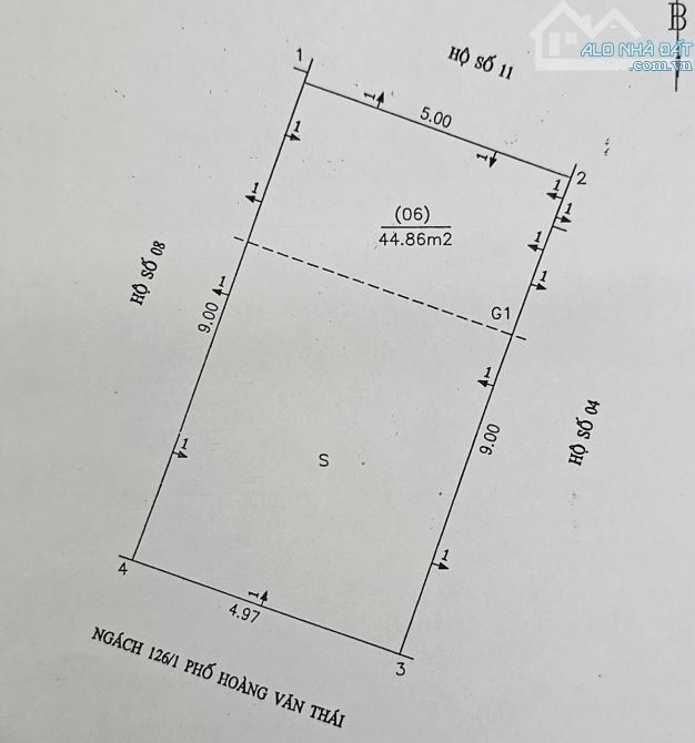 Bán nhà 6/1/126 hoàng văn thái, sổ đỏ, 45m nở hậu, mt 5m, đường 5m oto đỗ cửa