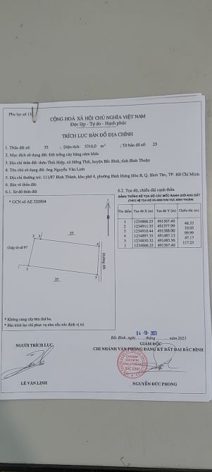 Duy nhất lô đất xã Hồng Thái, mặt tiền 47m, ngay đường liên xã 44m xuống Biển, giá 450 tr - 1