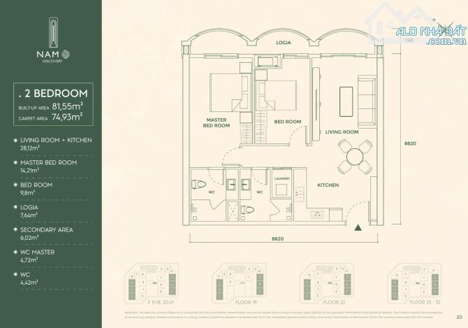 Bán căn hộ chung cư A -709 Nam Ô Discovery Đà Nẵng CK lên đến 8%. LH - 1