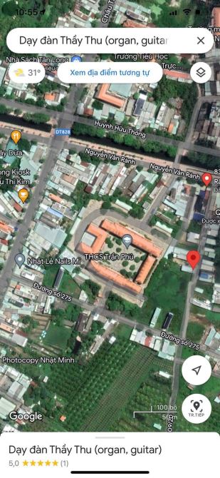 Đất hẻm ô tô đường Nguyễn Văn Rành, P7, TP Tân An. Sau trường THCS Trần Phú - 2