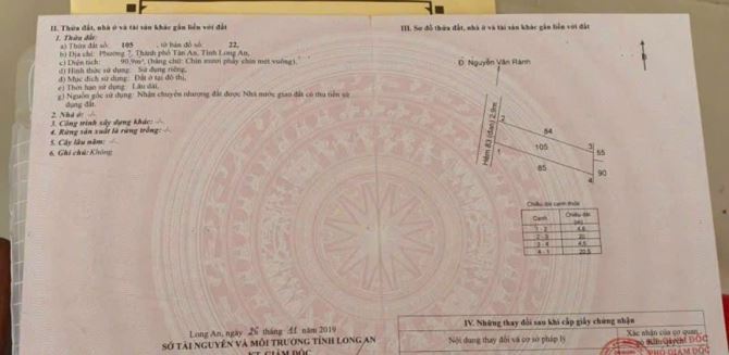 Đất hẻm ô tô đường Nguyễn Văn Rành, P7, TP Tân An. Sau trường THCS Trần Phú - 3