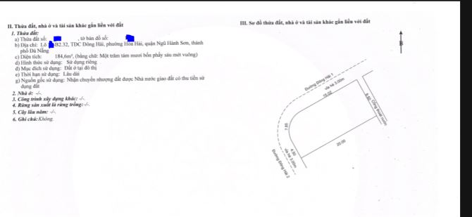 👉Bán Lô Góc 2MT đường Đông Hải 2, DT: 185m2 ,Quận Ngũ Hành Sơn-giá 10,5Tỷ