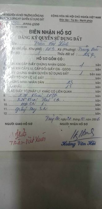 🆘BÁN ĐẤT BIÊN NHẬN RIÊNG 830Tr🆘  ✅Vị Trí : Gần Chợ Quang Thắng Thuộc KP4B Trảng Dài Biên