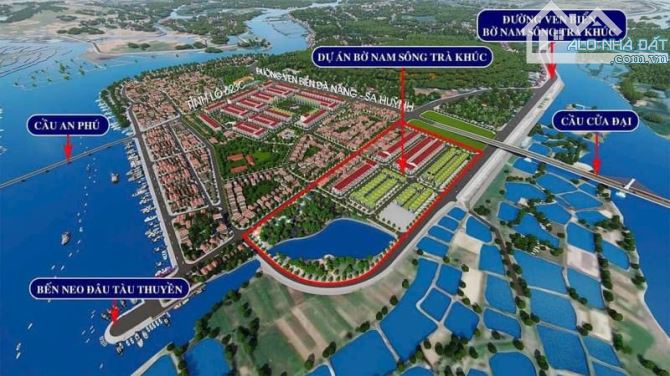 Bán 3 lô liền kề Phú ang khang đường ven biển chạy qua tp Quảng Ngãi