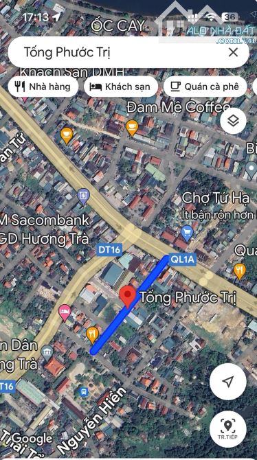 Bán đất MT Tống Phước Trị. Cách chợ Tứ Hạ 30 mét - 2