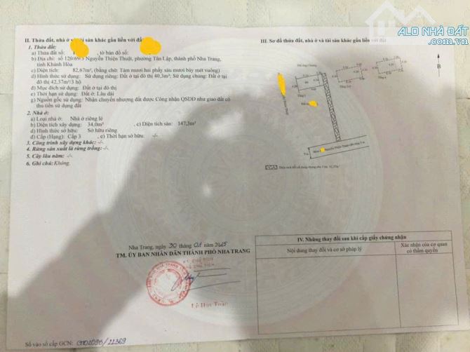 Bán Nhà hẻm Nguyễn Thiện Thuật - Khu Phố Tây, TP Nha trang DT 82 m2, giá 5 tỷ 100 triệu - 3