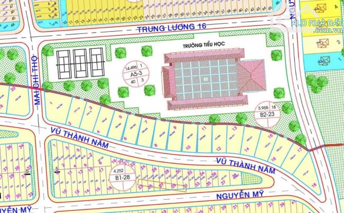 Bán lô đất biệt thự B2.23 lô 8 đường Vũ Thành Nam, khu sinh thái ven sông Hoà Xuân - 1