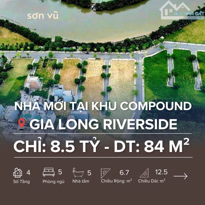 Nhà mới 5 Tầng tại khu Compound ven sông Đường Lê Văn Lương.