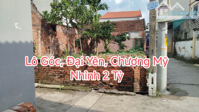 Nhỉnh 2 Tỷ, Lô Góc, Đại Yên, Chương Mỹ, 76m2, Ô tô Dừng Đỗ.