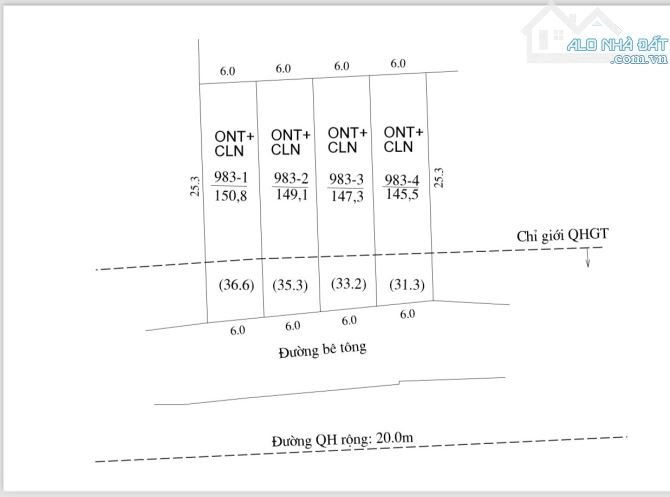 Bán đất thổ cư Suối Tiên Diên Khánh trục đường QH 20m