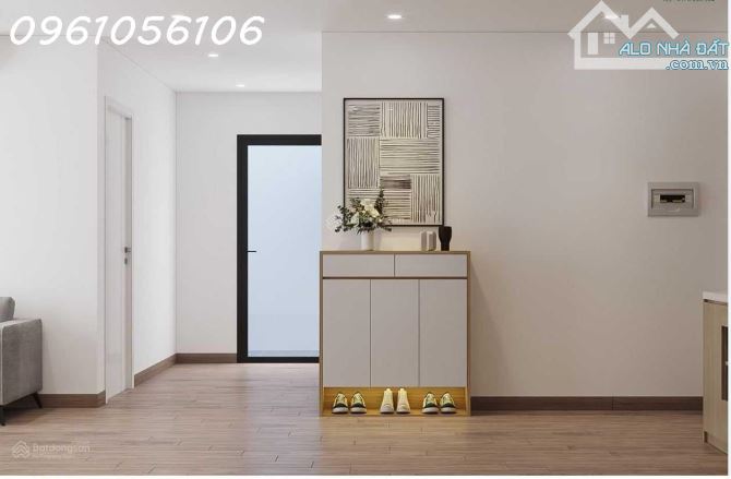 Cho thuê chung cư SmartCity - 55 mét vuông - 2 phòng ngủ + 1WC - full nội thất - 5