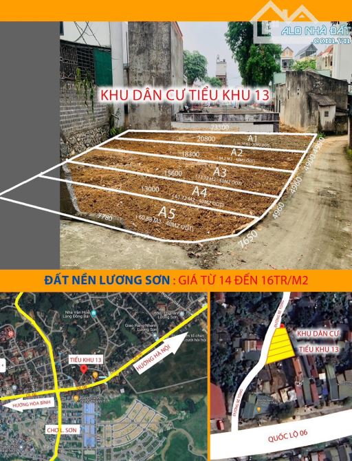 Cần bán đất trung tâm thị trấn Lương Sơn giá chỉ vài trăm triệu - 2