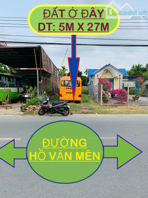 ĐẤT ĐẸP MẶT TIỀN ĐƯỜNG HỒ VĂN MÊN P AN SƠN TP THUẬN AN - 3