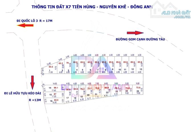 Bán đất đấu giá X7 Tiên Hùng Nguyên Khê Đông Anh đường ô tô tránh - 5