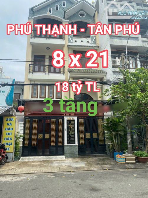 Mặt tiền Họ Lê - Quận Tân Phú, 8 x 21, 3 tầng, chỉ 18 tỷ TL
