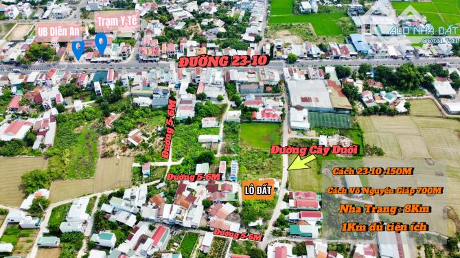 Đất đường cây duối diên an đường hơn 5 mét cực đẹp gần 23-10 nha quý cô chú