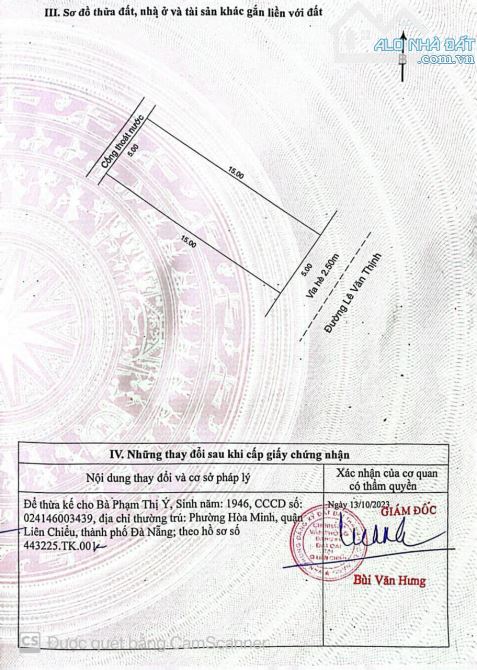 🏩 Bán nhà mt đường Lê Văn Thịnh, 75m2, 3.45 tỷ tl