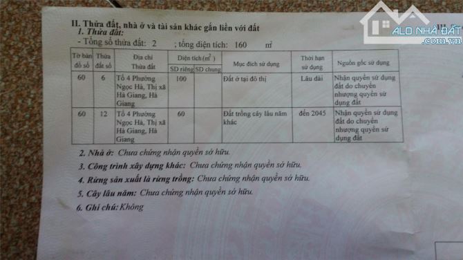 Chính Chủ Cần Bán Lô Đất Đẹp Tại  408 Phố Lý Thường Kiệt Xã Ngọc Đường Hà Giang - 3