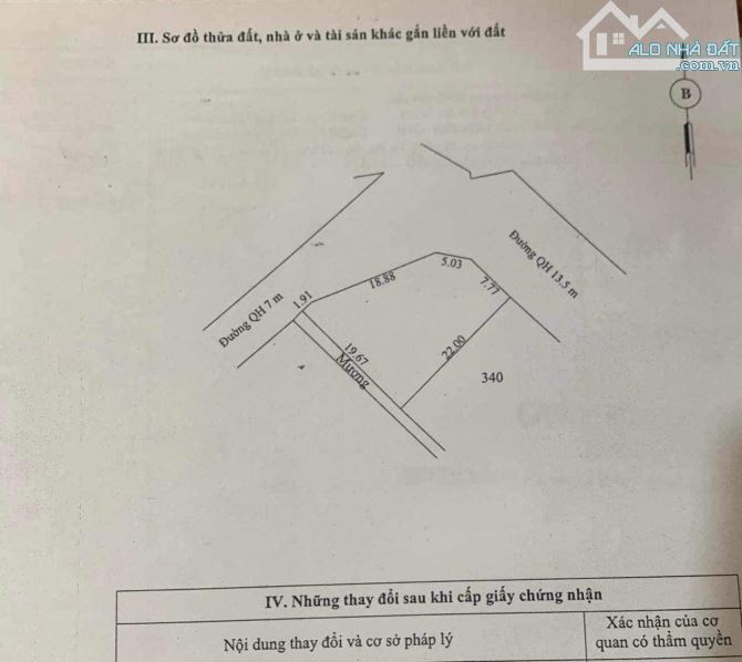 Bán đất 338m2 KQH Hương Văn, Hương Trà đối lưng mặt tiền đường Lê Thái Tổ, Tứ Hạ