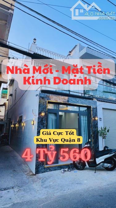 Bán nhà mặt tiền Nguyễn Duy Quận 8/Nhà mới 2 tầng tặng kèm nội thất cao cấp