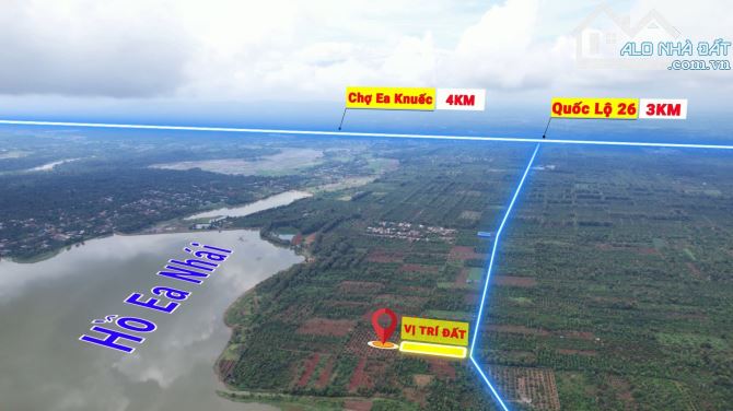 2,2 sào 2 mặt đường nhựa Km17 Quốc Lộ 26 sát đường HCM 2,2 tỷ Quỳnh Anh - 5