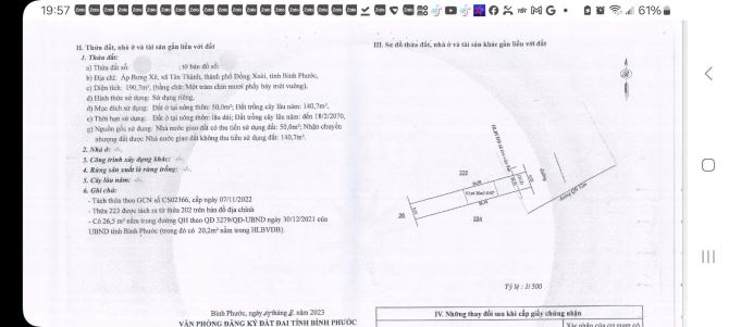 200m2 đất MT đường 18m(QH 32m) ngay KCN Đồng Xoài 1,2 chợ Tân Thành chỉ 5xx tr. - 4