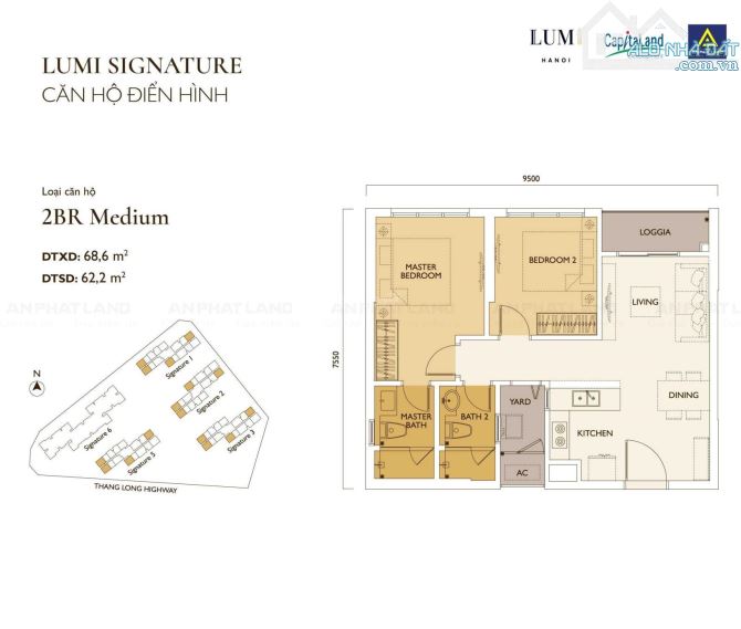 Quỹ căn GIÁ TỐT  chuyển nhượng tháng 11 LUMI Hanoi  chỉ 69tr/m2 - 1