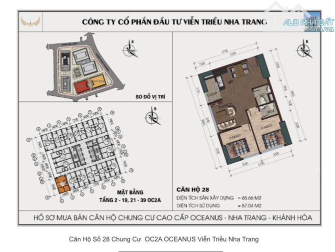 Bán căn hộ góc 1028  - Toà OC2A - Mường Thanh Viễn Triều - Nha trang 65,66m2 giá 2,2 tỷ - 10