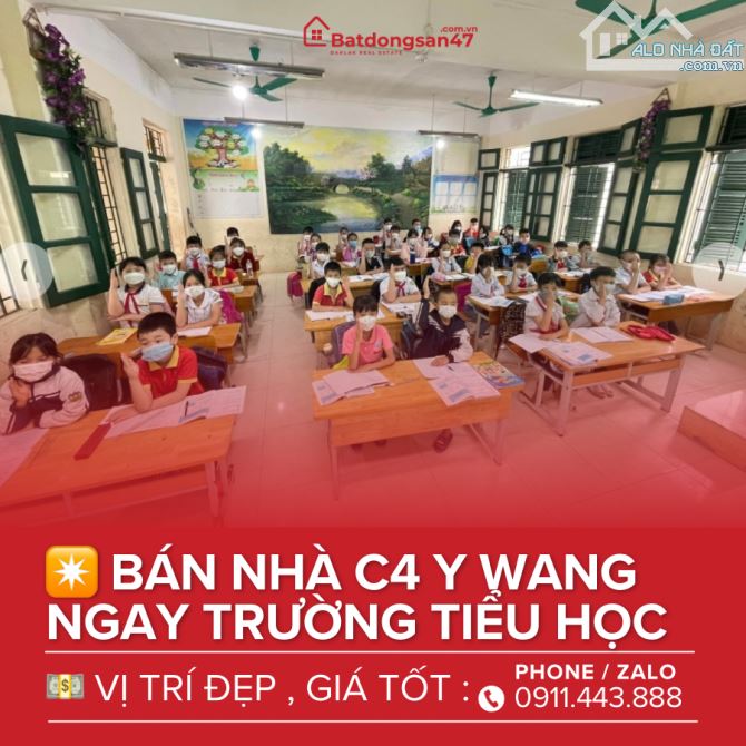 🌟🌟🌟BÁN NHÀ C4 MT HẺM Ô TÔ Y WANG GẦN TRƯỜNG PHAN ĐĂNG LƯU