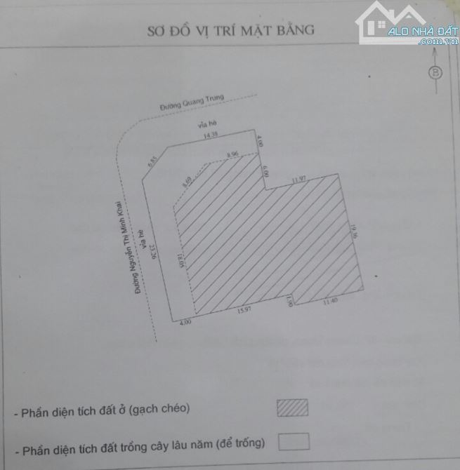 Cần bán lô đất 2 mặt tiền Quang Trung giao Nguyễn Thị Minh Khai - Hải Châu- Đà Nẵng