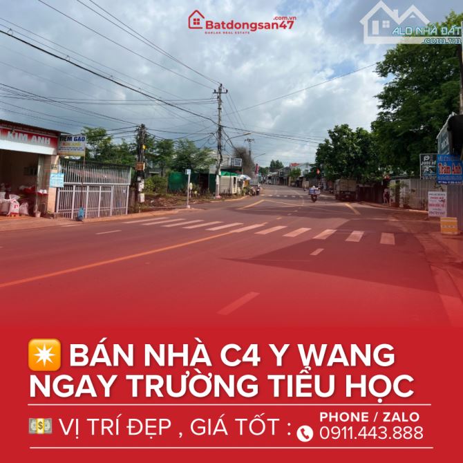 🌟🌟🌟BÁN NHÀ C4 MT HẺM Ô TÔ Y WANG GẦN TRƯỜNG PHAN ĐĂNG LƯU - 1
