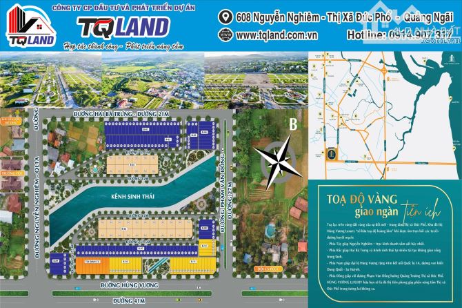 BÁN ĐẤT KDC HÙNG VƯƠNG LUXURY _TX ĐỨC PHỔ _TiỀM NĂNG ĐẦU TƯ KINH DOANH - 1