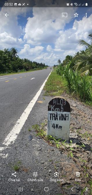 Bán 835m2, mặt tiền 10m. 2,9 tỷ. Nguyễn Đáng nối dài, xã Đại Phúc Phúc, Càng Long - 1