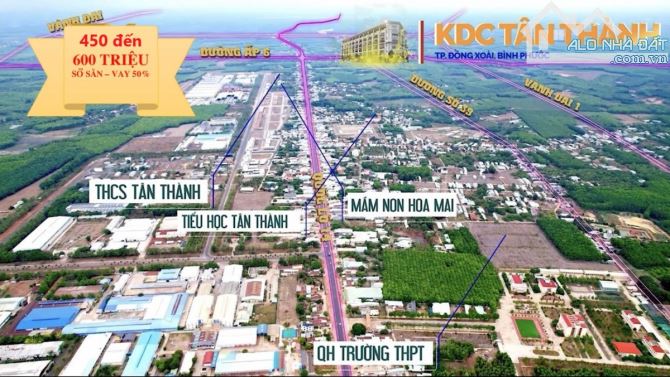 Đất giá rẻ Thành phố Đồng Xoài. 245m2 thổ cư, sổ riêng. Thanh toán 300tr. Hỗ trợ vay 50%