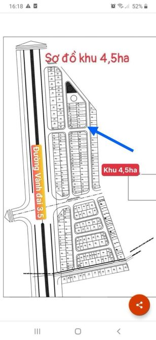 Lô góc siêu hiếm, E bán đất dịch vụ khu 4,5 ha, diện tích khủng 210m2, Vip nhất dường 3.5 - 2