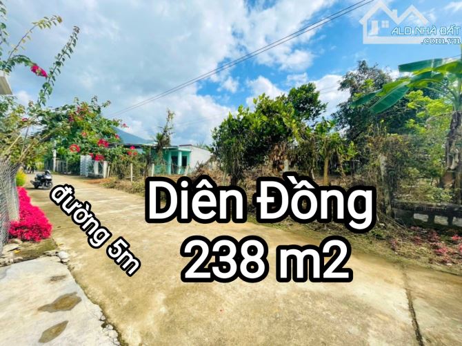 Bán đất thôn 1, Diên Đồng, Diên Khánh, trong khu dân cư đông đúc.   - Đường 5 mét.  - 238