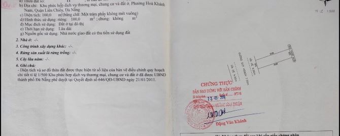 💎 Cần bán lô đất MT Nguyễn Minh Chấn,Quận Liên Chiểu.Đà Nẵng - 1