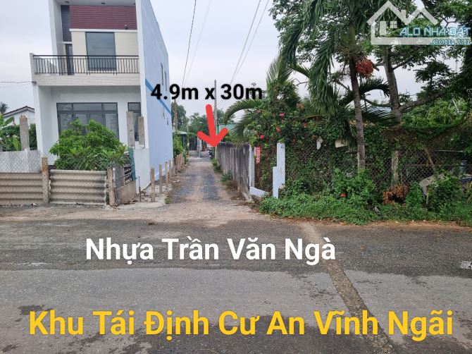 4.9x30 đối diện khu Tái Định Cư An Vĩnh Ngãi Tp Tân An 890tr - 1