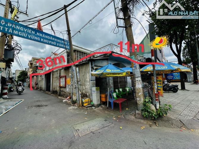 Bán Căn góc 2 Mặt Tiền Quang Trung P8 Q.Gò Vấp, 11*36m giá chưa tới 100tr/m2 - 1