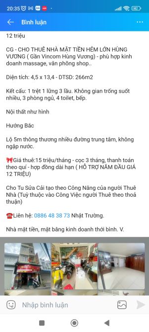 Nhà 3 lầu mặt tiền hẻm lớn trung tâm Ninh Kiều - 1