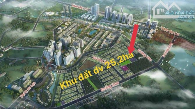 Bán gấp lô đất 50m2 mặt tiền 4.3m mặt đường 13m khu đất dịch vụ vân canh 25,2ha giá tốt - 2