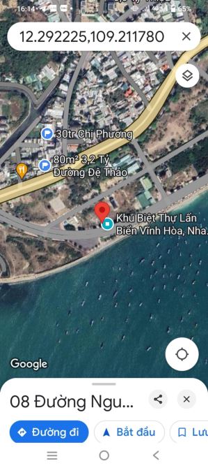 Bán lô đất biệt thự view biển Vĩnh Hoà Nha Trang - 2