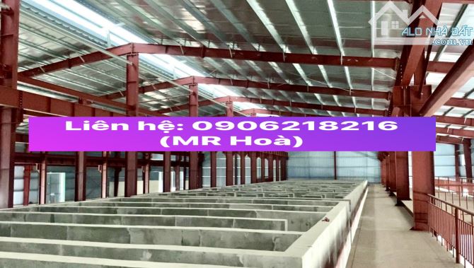 Cho thuê 15000m2 xưởng mạ, sẵn hạ tầng, có cắt nhỏ.