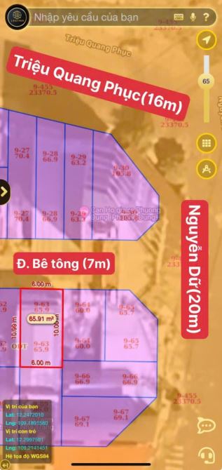 Cần bán lô đất tặng nhà 2 tầng, Đông Mương, Hòn Xện, Vĩnh Hoà, Nha Trang - Dt: 66m2