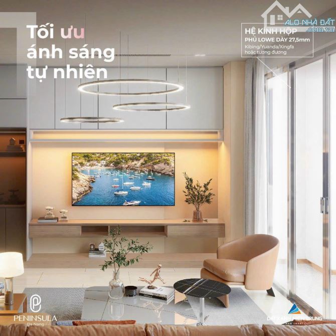 Tin cực sốc! Chỉ 45 triệu/m2 sở hữu căn hộ cao cấp mặt sông Hàn ĐN! Có bàn giao nội thất - 2