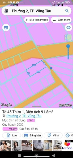 Bán lô đất hẻm 69/ đường Phan Chu Trinh, Vũng Tàu - 1