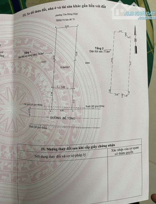 Bán nhà 1 trệt 1 lầu hoàn công 100.5m2 4Ty2 TL Cách Đg Hai Bà Trưng 50mĐông Hòa, Tp.Dĩ An - 15